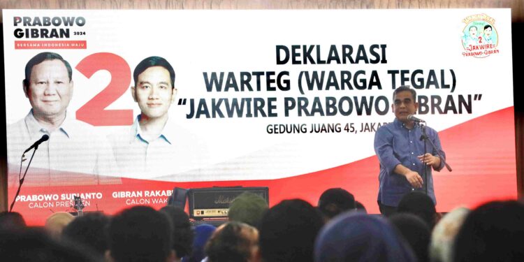 Warteg se-Jabodetabek Deklarasi Dukung Prabowo-Gibran