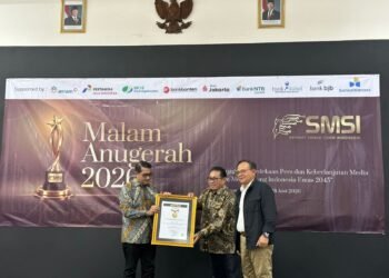 SMSI Beri Penghargaan untuk Tokoh Inspiratif, Sahabat Pers, dan Pelopor Kemerdekaan Pers.