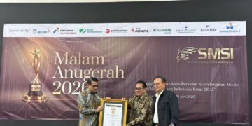 SMSI Beri Penghargaan untuk Tokoh Inspiratif, Sahabat Pers, dan Pelopor Kemerdekaan Pers.